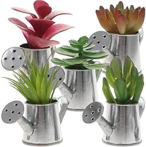 SOLUSTRE 5st Fleischige Kühlschrankmagnete Schließfachmagnete Künstlicher Spargel Künstliche Bonsai-verzierung Bonsaischale Kunstpflanzen Gefälschte Pflanze Grüne Pflanzen Haushalt PVC