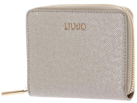 Liu Jo Damen Geldbörse 13 cm Modern, Light Gold, RFID-geschützt, Schlank, Münztasche, WALLET