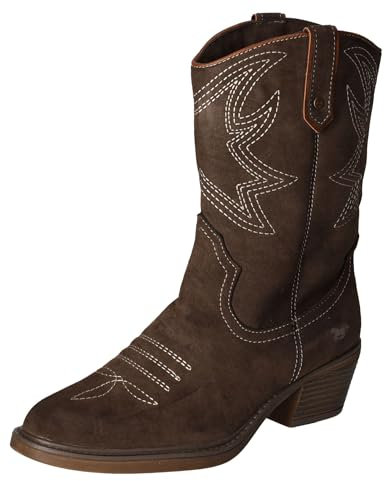 Mustang 1478-503, Westernbooty Mujer, marrón Oscuro, 37 EU