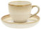 BITZ Espressotasse mit Untertasse Dia 5,5 x 5 cm 7 cl Creme