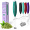 Elementi Milk Frother Handheld - Powerful Mini Coffee Frother Whisk - Hand Held Coffee Whisk Electric & Frappe Maker - Drink Mixer, Stirrer & Electric Milk Foamer (Double Whisk, Emerald Green)