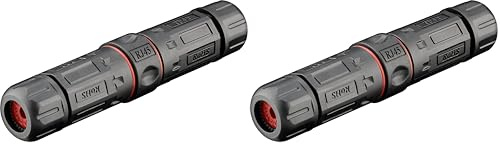 Goobay 79566 Connecteur/raccord modulaire RJ45 d’extérieur (IP68) CAT 6 - étanche à l’eau et à la poussière 2x Fiche RJ45 (8P8C) (Lot de 2)