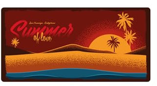 Oedim California Summer of Love, 2 dekorative Nummernschilder, hergestellt aus Aluminium von 3 mm, Original, robust und wirtschaftlich