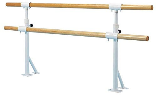 Ballettstange, doppelte Ballettstange für Kinder, Wandmontage, verstellbare Höhe 80–120 cm, Stretch-Barre, Tanzen, Stretching, Ballett für Zuhause (Größe: 1,5 m) (1,5 m) ()