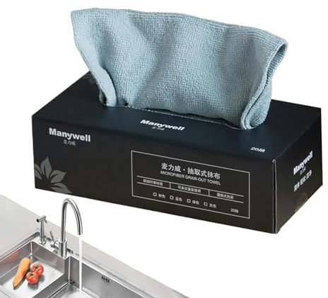 Paño para Fregar Platos, Juego de Trapo de Limpieza de Microfibra de Microfibra Absorbente para Sala de Estar, Coche, baño, Cocina