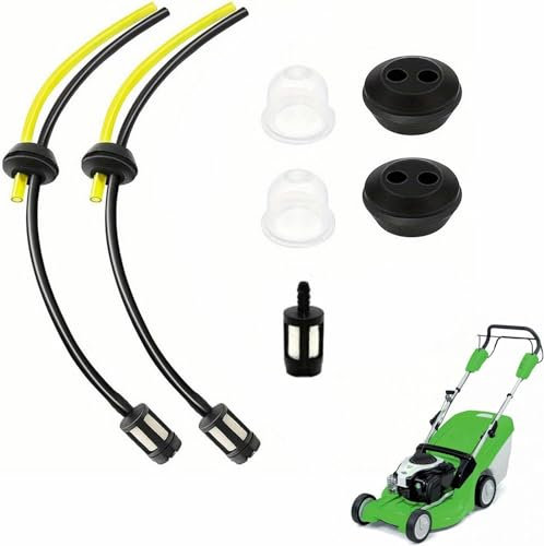 Filtro de Gasolina Kit Tubo Sello,Filtro Gasolina Desbrozadora Tubo,Universal Kit de filtros de gasolina,Tubo de Manguera de Combustible con Manguito y Junta Para Cortadora de Cepillo, Recortadora