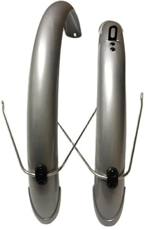 MZPOZB Bike KotflüGel 20 Zoll Faltrad Kotflügel All-Inclusive Fahrradschutzblech Fahrradzubehör Accesorios Spritzschutz(20 inch Silver)