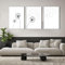 WZXGHE Pusteblume Bilder Leinwand,Aesthetic Blume Schwarz Weiß Löwenzahn Poster Set,Moderne Wohnzimmer Schlafzimmer Deko Bilder,Ungerahm (C, 3x60x90cm)