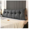 AOPEZIA Rückenstützkissen Rückenkissen Bett Lesekissen Für Bett Und Sofa Rückenkissen Keilkissen Sofa Bettkissen Rückenlehne Lesekissen Removable Cover(Dark Grey,150 * 50 * 15cm)