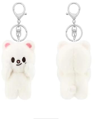 10 cm Stray Kids Porte-clés en peluche MAGNET série « ATE » SKZoo Porte-clés mignon porte-clés pendentif pour les fans (Jiniret)