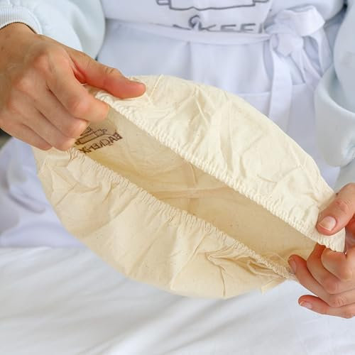 Backefix Gärkorbtuch 3er Set – rund (27 cm)
