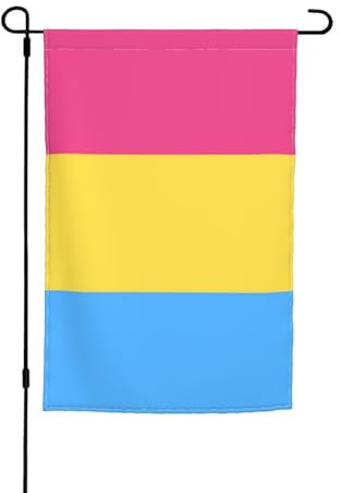 Garten Flaggen Pansexuelle Pride-Flagge Personality Flags Uv-Beständig Feiertage Flags Weatherproof Balkonflagge Für Festival Extérieur Outdoor 30x45cm
