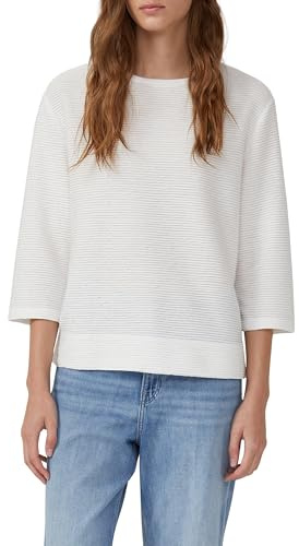 s.Oliver Damen Sweatshirt – Relaxed Fit, Leichter Sweat, 3/4-Ärmel