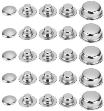 ECSiNG 50 Stück Starlock-Unterlegscheiben mit Kappe 4–10 Mm für Wellensicherungen Aufsteckclips Wellensicherungsscheiben Aufsteckscheiben Schnellverschlussscheiben Externer Sicherungsring