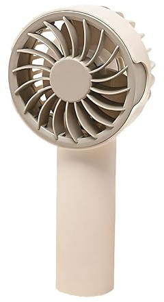 Mini Handheld Fan Portable Rechargeable, 3 Speeds USB Personal Cooling, Lightweight Pocket Size Travel Fan for Summer, Concert, Makeup, Eyelash, Desk, Camping, Beach, Kids, Women, Men (Brown)