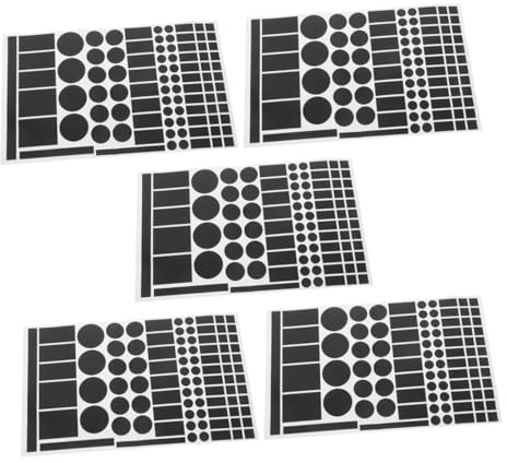 Warmhm 5feuilles Cache-LED pour Appareils Électroniques Autocollants Occultants pour LED Blocage De Lumière pour Téléviseurs Climatiseurs Écrans De Fond Non Résidu Pet Doux
