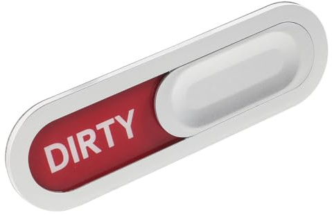 GARVALON Spülmaschinen magnet Doppelseitig mit Klarem Clean dirty schild Leichter küchenmagnet Modernes Design zur Anzeige Des Spülstatus Praktisches Zubehör für Organisiertes Reinigen