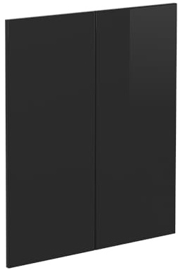 Vicco Küchenfront R-Line, Schwarz Hochglanz, 59.2 x 71.3 cm | Möbelfront für den Unterschrank, passend für R-Line Küchenschränke zur einfachen Montage