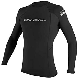 O'NEILL Wetsuits Herren Basic Skins UPF 50+ Langarm Rash Guard, Schwarz, Größe L