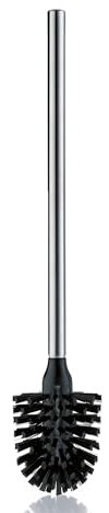 kela WC-Bürste La Brosse, Durchmesser 8 cm, Kunststoff, schwarz, matter Edelstahlgriff, 20147