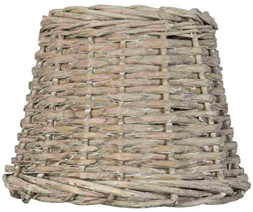 Clayre & Eef 6LAK0258 Lampenschirm Rattan natürlich ca. Ø 20 x 15 cm E27