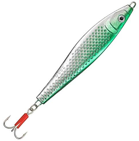 Angel-Berger Pilker Meeresköder Norwegen Dorschangeln Pilk Ostsee (grün Silber, 150g)