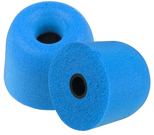 Xcessor Bullet FX-30 Large Replacement Comfort Foam Earbuds - Blue (Pack of 8)
