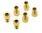 YOCZOX 6 PCS Brass Presta to Schrader Valve Adaptor, Bike Pump Adaptor Bicycle Attachment Tyre Pump Converter Presta Valve Caps Bike Core Parts Inflatable Pump Adaptors Accessories