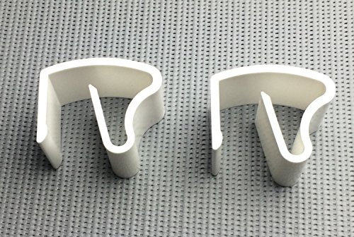 Der Jalousienladen Klemmträger Jalou-Klick für Alu-Jalousien mit 25x25mm Oberschiene - 2 Stück, Weiß, Kunststoff, Jalousien-Accessoire, Curtainenschiene, Fensterjalousie-Halter