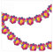 Susy Card 40015378 Girlande Balloons Papier+ Pappe + Bindfaden, Länge: 3,30 m, 1 Stück im Polybeutel mit Header