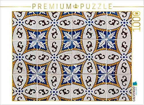 CALVENDO Puzzle Gelbblau 1000 Teile Puzzle quer | Lege-Größe cm Foto-Puzzle für glückliche Stunden