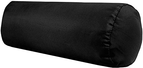 Bestlivings Nackenrolle 10x25cm (BxL) Bezug in der Farbe Schwarz, in vielen vers. Farben