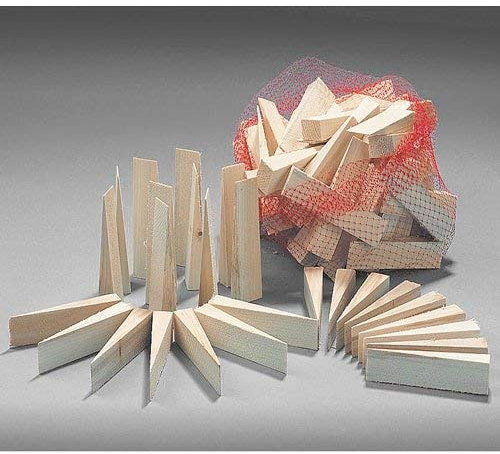 Karl Dahm® Holzkeile aus Fichte – Robuste Verlegehilfe für Treppenbau und viele Anwendungen – langlebig – 100 Stück – 100 mm Länge, 15 mm Höhe – Ideal für Heimwerker – Art. 10287 (Fichte)