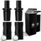 DILAW® Shisha Aluminium Schlauchadapter 18/8 Schliff Set 2-teilig Universal Hookah Wasserpfeife Alu Manyak,Opal,Vatos Menge: 2er Pack, Farbe: Black