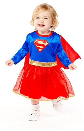 amscan 9906723 Disfraz de Supergirl Warner Bros para bebé (2-3 años), multicolor