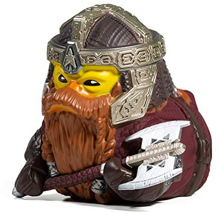 TUBBZ Herr der Ringe Gimli Sammlerstück Gummiente Figur - Offizieller Herr der Ringe Merchandise - Einzigartige Limited Edition Sammler Vinyl Geschenk