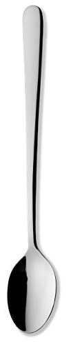 Grunwerg Windsor Carded 4-Piece Latte/Soda Spoon Set 4SOSWDR/C, 18/0 Stainless Steel, Black