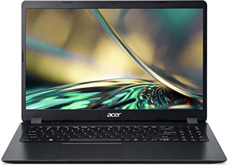Acer Aspire 3 (A315-56-77W3) Ordenador portátil, pantalla 15, 6 FHD, Intel Core i7-1065G7, 8 GB de RAM, SSD de 1 TB, Intel Iris Plus Graphics, Windows 10, teclado QWERTZ, negro