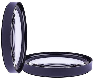 10x Objectif macro haute définition 2 éléments pour appareils photo reflex numériques Nikon, Canon, Sony, Panasonic, Fujifilm, Pentax et Olympus 39 mm