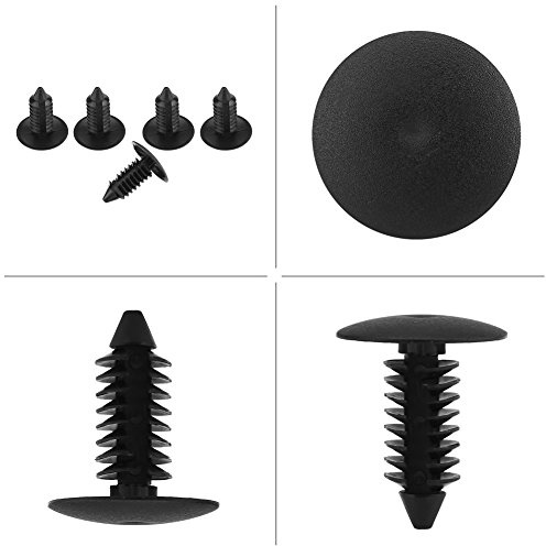 100 Stück Auto Stoßstangen Kunststoff Nieten, Befestigung Clips Karosserie Push Pin Rivet Fasteners Verschluss Stoßfänger Push Pin Clip für Trimmpaneelclips Türkörpern 7.5mm