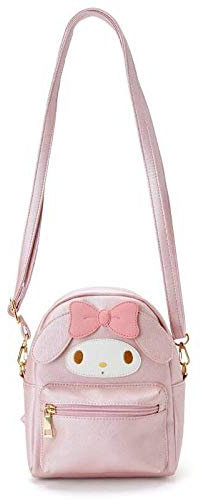 BEE&FLOWER Petit sac à dos Sacs à bandoulière Mignon My Melody Kuromi Cuir PU Sac à bandoulière Petit sac à dos Sacs à bandoulière pour femmes filles Sac à bandoulière, Rose