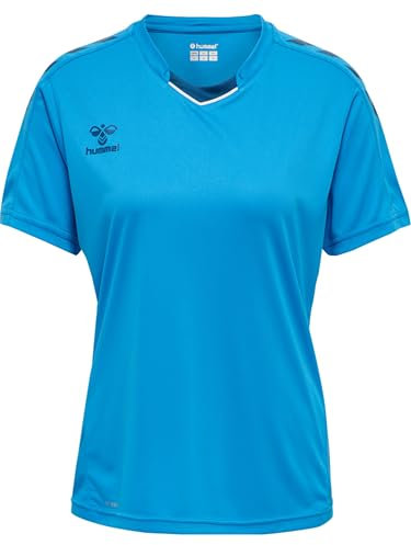 hummel hmlCORE XK Poly Trikot Damen F9368 blauweissweiss, 2XL Damen