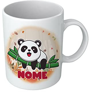 Tazza Bambino Panda - Nome Personalizzabile - Panda - Animali Simpatici - Tazze con Nome - Bambino - Idea Regalo