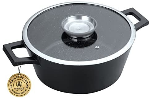 Laguiole - Faitout 28cm noir anti-adhésif Greblon C2+ induction MAESTRO