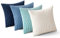MIULEE 4er Set Kissenbezug Kissen Dekorative Kissenbezüge Kordsamt Sofakissen Dekokissen Kopfkissenbezug Couchkissen Deko Bezug für Sofa Couch Wohnzimmer Schlafzimmer Büro 40x40 cm Blau Serie