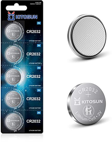 CR2032 Batteria Bottone al litio 3V - Pile 3 Volt cr 2032 Sostituzione Della Batterie per AirTag Air Tag Chiave Auto Telecomando Candele di Luce LED Sensore Bilance Elementi Indossabili (5 pezzi)