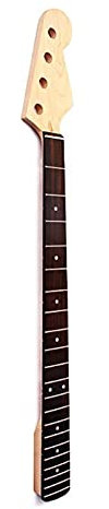 CAZARU Manche de Guitare Manche de Guitare Basse pour 4 Cordes 21 frettes Main Droite érable Palissandre