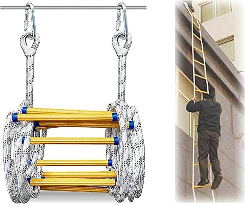 JSY Notfall Feuerleiter Rettungsleiter, Feuerleiter for Notfälle, schwere Multifunktionsleiter Feuer Rettungsleiter (Size : 5 m)