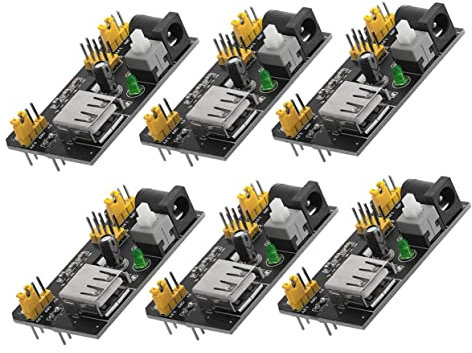 DOITOOL 6pcs Breadboard Module Power Supply 3.3v 5v Dc Compatible Made of Material Easy to Install