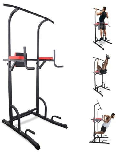 Mobiclinic® fitness, Power tower dip station, Klimmzugstange freistehend, Multifit, Höhen- und rückenverstellbar, Europäische marke, Multifunktionsturm, Stabil, Fitnessstudio zu hause